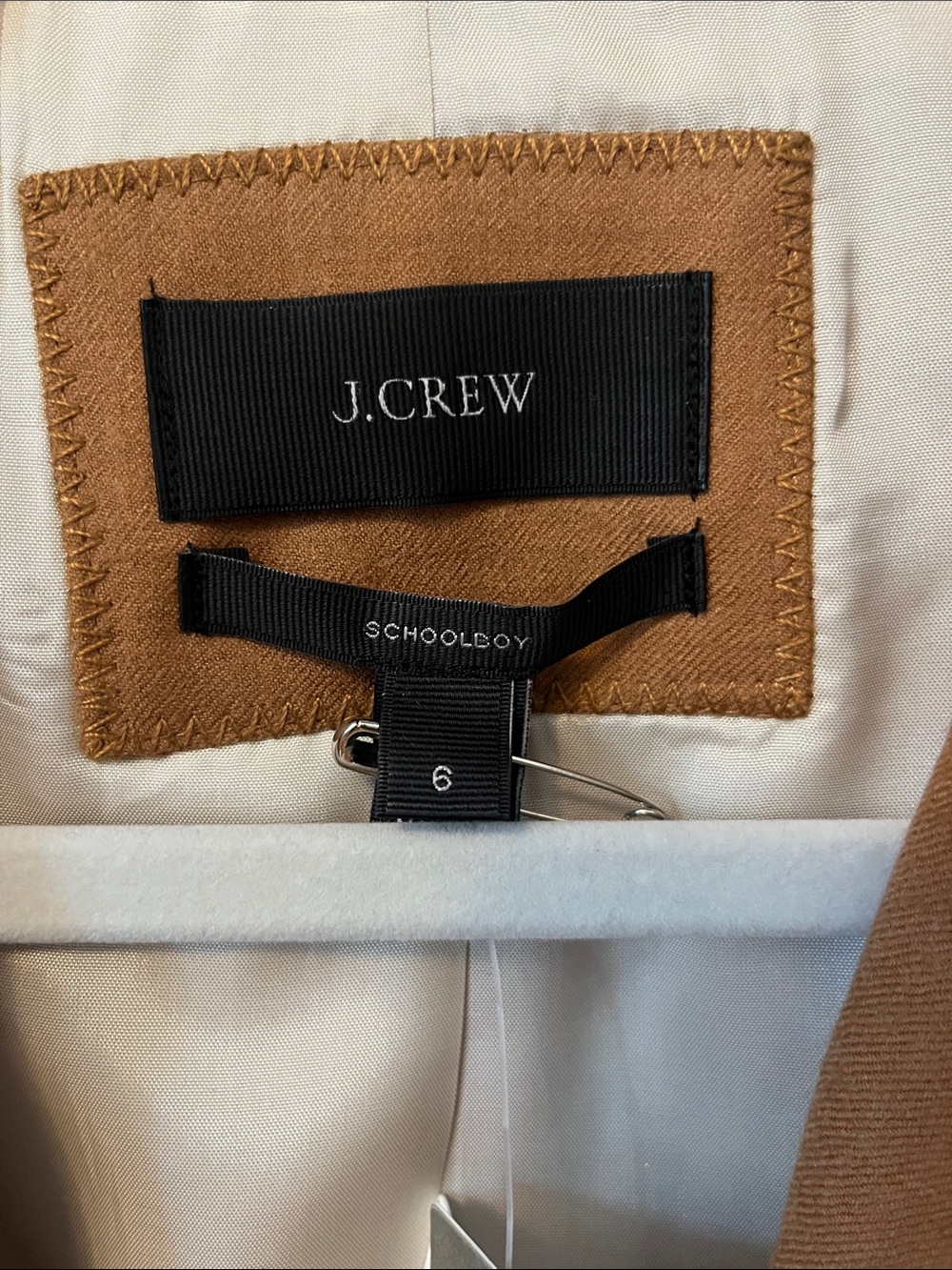 J. Crew Schoolboy Blazer Camel NWT - Picture 2 of 5